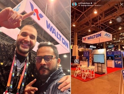 Popular social media influencer impressed by Walton Pavilion at CES in America