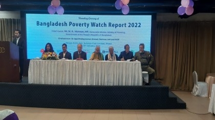 Bangladesh Poverty Watch Report 2022 launched; regular monitoring of progress emphasized
