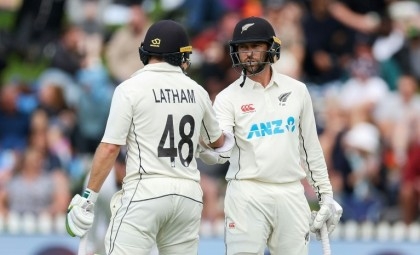 Latham, Conway fifties lead New Zealand fightback against England