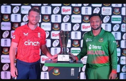 Bangladesh win toss, bowl against England in first T20
