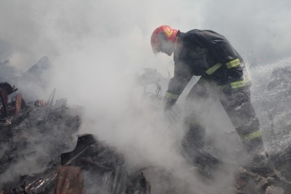 Bangabazar fire: A barrack of police headquarters burnt

