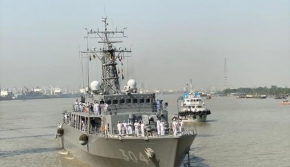 2 vessels of Japan Maritime Self-Defense Force arrive at Chattogram Port