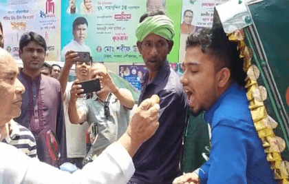 Sweets distributed in Shahabuddin’s home district Pabna after taking oath as president