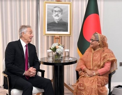 Blair meets Sheikh Hasina, praises Bangladesh's economic uplift