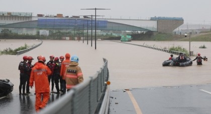 Heavy rains, flooding leave 22 dead in South Korea