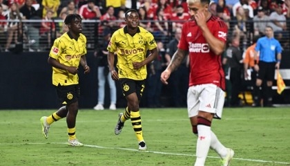 Dortmund down sloppy Man United in Vegas friendly