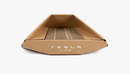 Tesla selling Cybertruck cat beds made from cardboard — but only in China