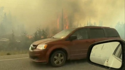 Thousands flee wildfires in Canada's far north