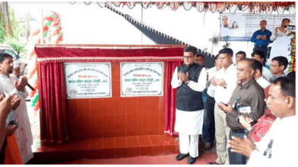 Khalid opens construction of Tulai River rubber dam, Punarbhaba River walkway