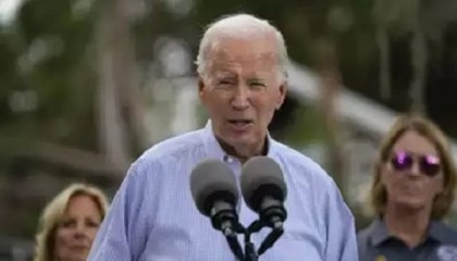 White House race overshadows Biden visit to Florida hurricane zone