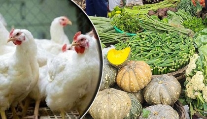 Chicken price costlier, vegetables remain unchanged