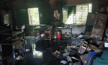 Polling centre set on fire in Feni