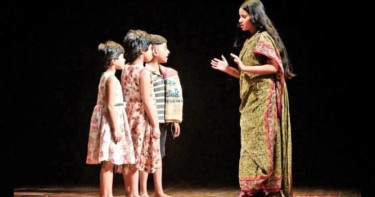 Audience enthralled by children’s performance