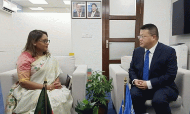 Chinese Ambassador meets Saima Wazed