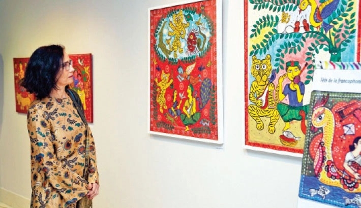 Nazir Hossain’s solo show underway at AFD