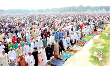 Country’s largest Eid congregation held at Gor-E-Shahid Eidgah Maidan