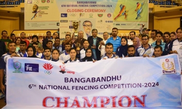 Navy clinches  Bangabandhu National Fencing title