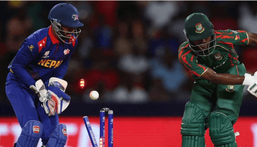 Bangladesh restricted to 106 by Nepal