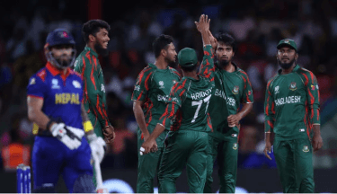 Bangladesh reach Super 8 with low scoring win over Nepal