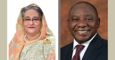 PM Hasina greets Ramaphosa on his re-election as South African President