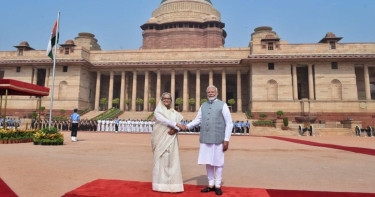 India accords ceremonial reception to PM Hasina at Rashtrapati Bhavan