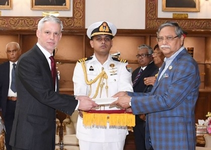 Ambassador of Switzerland to Bangladesh presents his credentials

