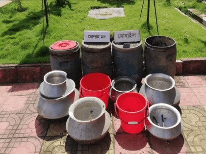 Two held with 2,050-litre liquor in Rajshahi