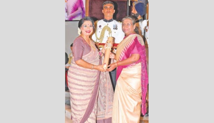 Rezwana Choudhury Bannya receives Padma Shri Award